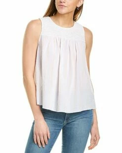 Lilla P Smocked Stripe Tank Women