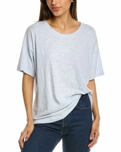 Lilla P High-Low Elbow-Sleeve T-Shirt Women