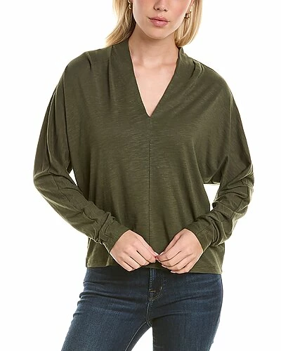 Lilla P Split Collar Dolman Top Women
