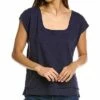 Lilla P Square Neck Boxy Top Women