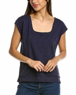 Lilla P Square Neck Boxy Top Women