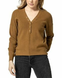 Lilla P Easy Button Henley Sweater Women