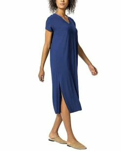 Lilla P Double V-Neck Maxi Dress Women