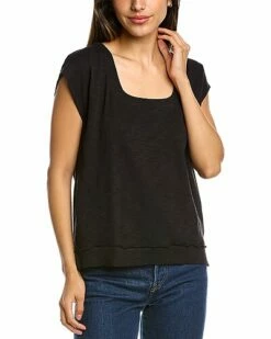 Lilla P Square Neck Boxy Top Women
