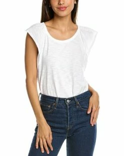 Lilla P Ruffle Sleeve Raglan T-Shirt Women