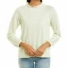 Lilla P Seamed Mock Neck Sweatshirt Women