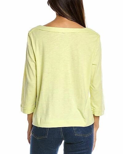Lilla P 3/4-Sleeve Seamed Boatneck T-Shirt Women - Image 2