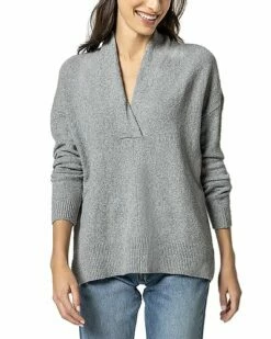 Lilla P Shawl Collar Tunic Sweater Women