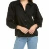 Lilla P Shirred Sleeve Top Women