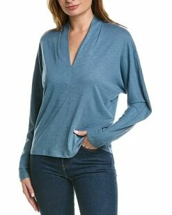 Lilla P Split Collar Dolman Top Women