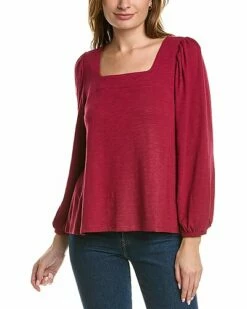Lilla P Full Sleeve Square Neck Top Women