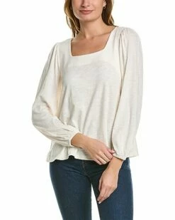 Lilla P Full Sleeve Square Neck Top Women