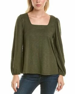Lilla P Full Sleeve Square Neck Top Women