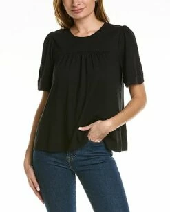 Lilla P Shirred T-Shirt Women