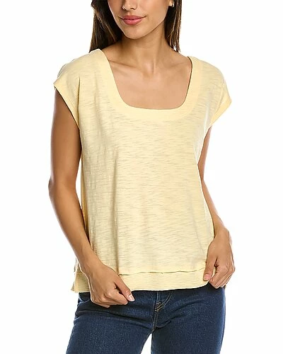 Lilla P Square Neck Boxy Top Women