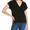 Lilla P Boxy V-Neck Henley Women