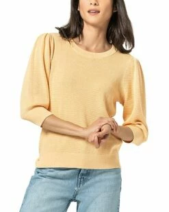 Lilla P Puff Sleeve Pullover Sweater Women