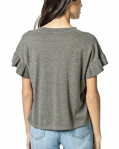 Lilla P Ruffle Sleeve Linen-Blend Sweater Women - Image 2
