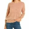 Lilla P Easy Jewel Neck Linen-Blend Sweater Women