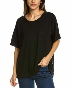 Lilla P High-Low Elbow-Sleeve T-Shirt Women