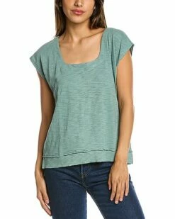 Lilla P Square Neck Boxy Top Women