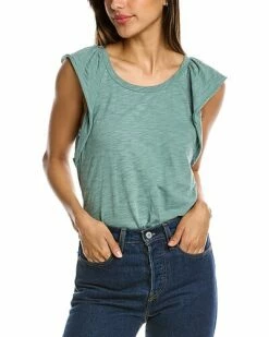 Lilla P Ruffle Sleeve Raglan T-Shirt Women