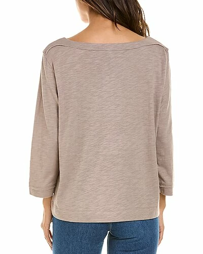 Lilla P 3/4-Sleeve Seamed Boatneck T-Shirt Women - Image 2