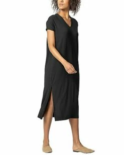Lilla P Double V-Neck Maxi Dress Women