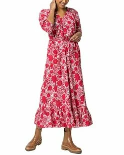 Lilla P Belted V-Neck Maxi Women