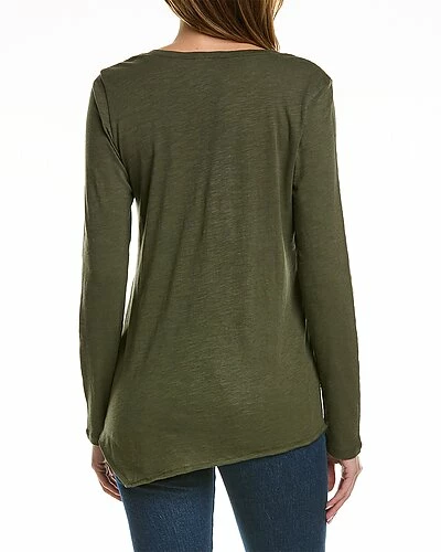 Lilla P Asymmetrical Hem T-Shirt Women - Image 2