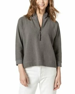 Lilla P 3/4-Sleeve 1/2-Zip Pullover Women