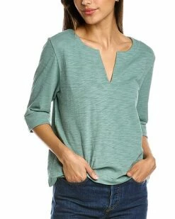Lilla P Split Neck Easy Top Women