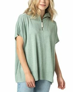 Lilla P Half-Zip Poncho Women