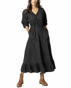 Lilla P Belted V-Neck Maxi Women
