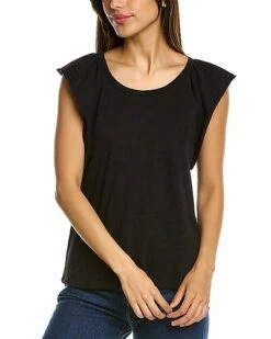 Lilla P Ruffle Sleeve Raglan T-Shirt Women