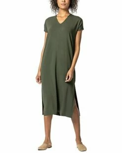 Lilla P Double V-Neck Maxi Dress Women