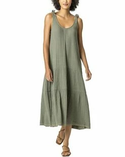 Lilla P Tie Strap Peplum Dress Women